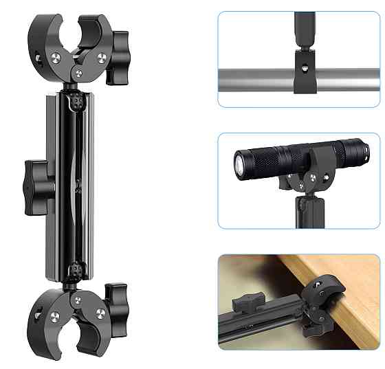 Краб в две стороны шарнирное крепление на трубу монопод 27см AC Prof AL-428-C Киев