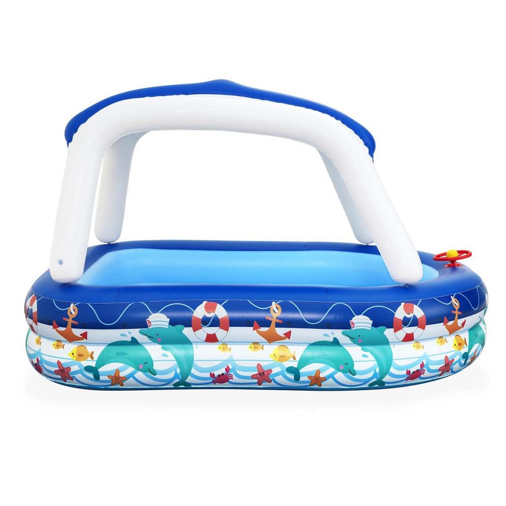 Басейн надувний дитячий Bestway 54370 213x155x132 см Київ - фото 3