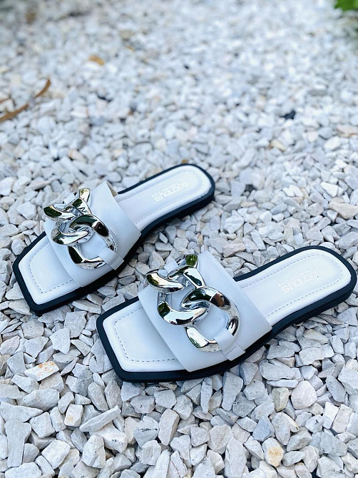 Sothby 's Шльопанці жіночі Sothby 's M-501 білі (літо, шкіра натуральна) (4612) Коломыя - изображение 1