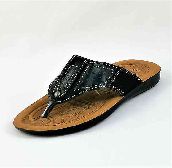 Мужские Шлёпанцы Тапочки Сланцы Вьетнамки Черные (размеры: 42,43) Днепр