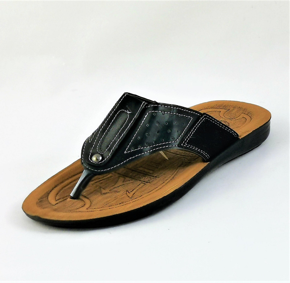 Мужские Шлёпанцы Тапочки Сланцы Вьетнамки Черные (размеры: 42,43) Днепр - изображение 2