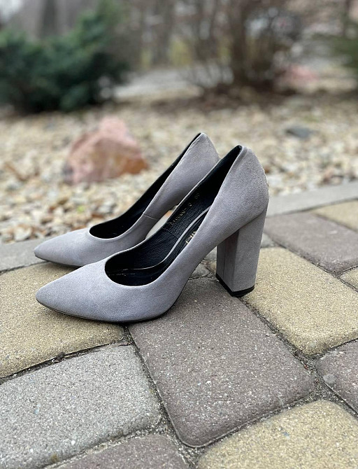 Nivelle Туфлі жіночі NIVELLE 1494/9535-9534 сірі (весна-осінь, замша натуральна) (3509) Коломия - фото 1