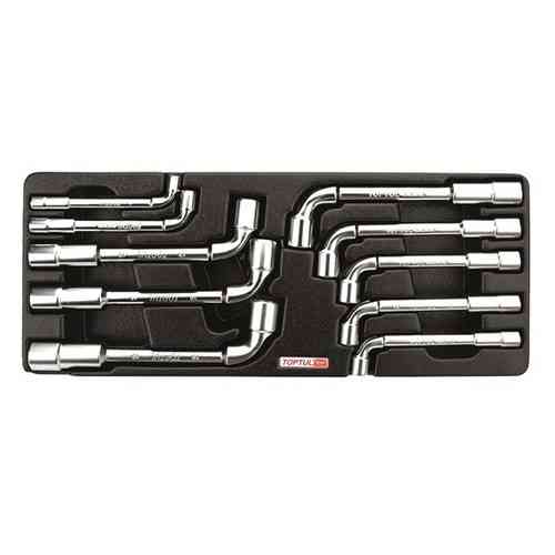 Набір торцевих ключів Р-обр. 8-19мм 10 од. (в ложементі) TOPTUL GAAT1002 Одеса