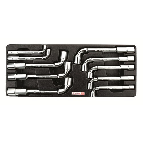 Набор ключей торцевых Г-обр. 8-19мм 10ед. (в ложементе) TOPTUL GAAT1002 Одесса - изображение 1