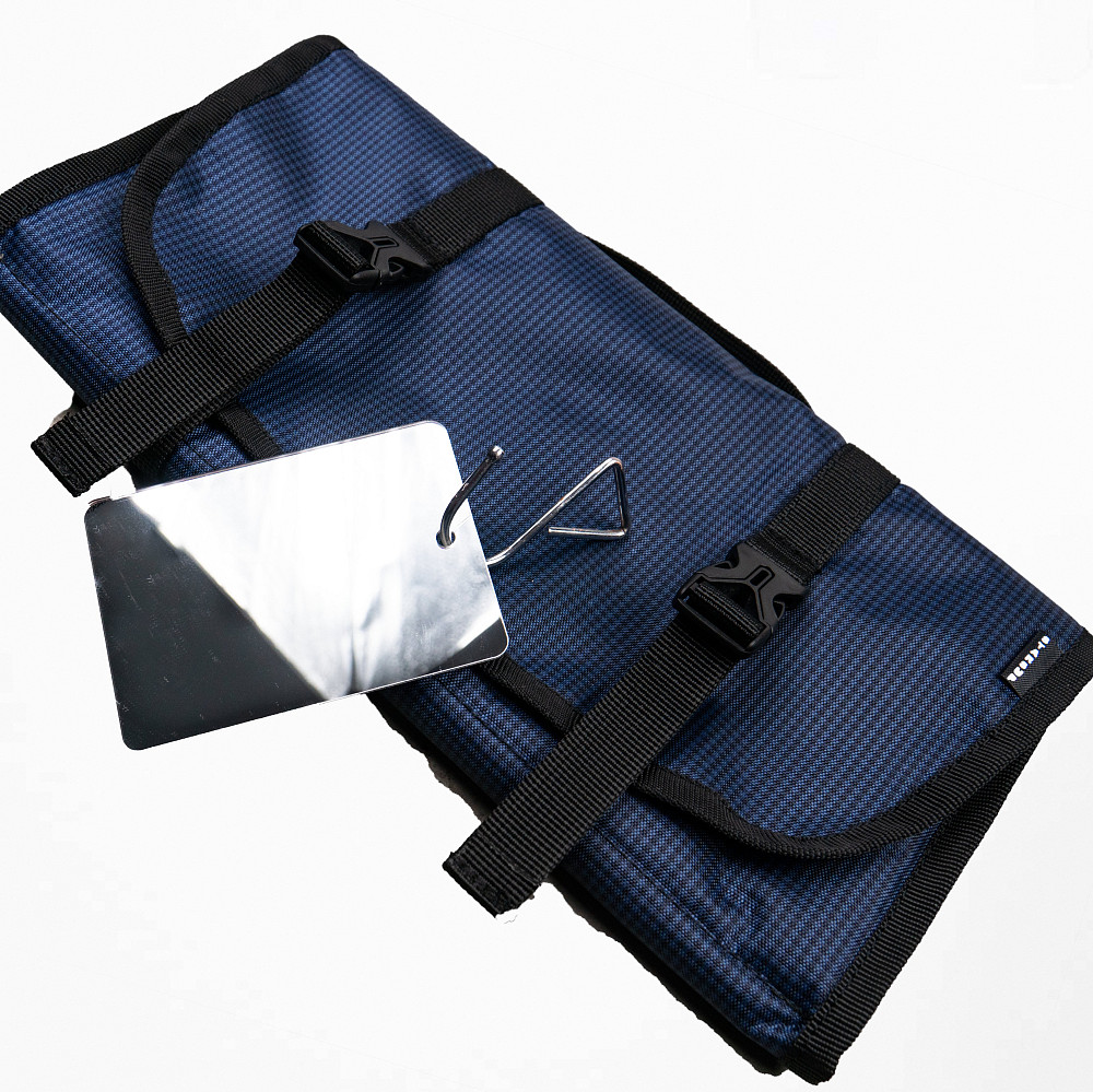 Дорожній несесер органайзер з гачком та дзеркалом для косметики StarsUp ST-L (Синій) Суми - фото 3