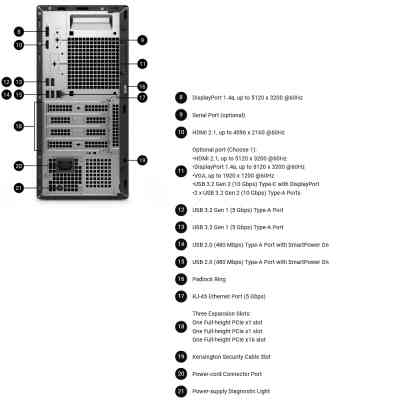Компьютер Dell Pro Tower / i5-14500, 16, 512, кл+м, Win11P (BTO010_QCT1250) Вінниця