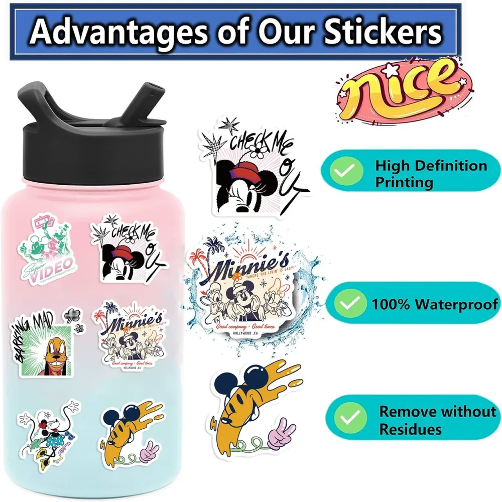 Набір вінілових наклейок Disney Мікі Маус і його друзі — Mickey Mouse & Friends WTD-045 Запоріжжя - фото 4