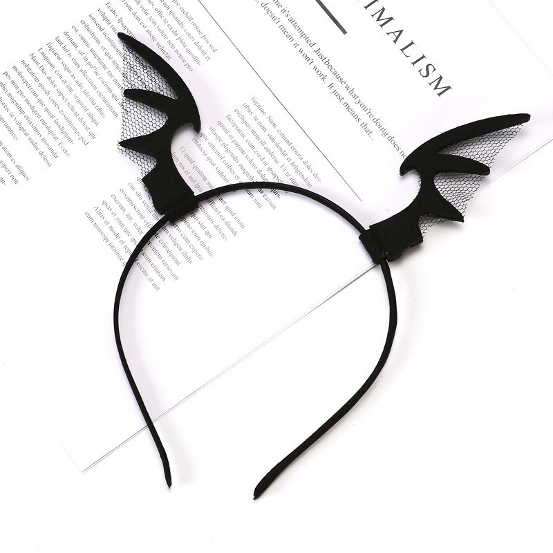 Обруч на Хэллоуин Крылья летучей мыши one size черный Киев - изображение 3