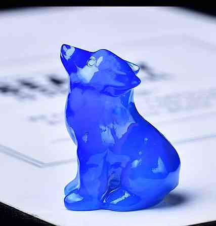 Фігурка вовк з блакитного опалу для декору та колекції Київ