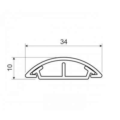 Короб Kopos напольний LO 35 LD (відрізки по 2 метри) (LO 35 LD) Вінниця