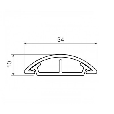 Короб Kopos напольний LO 35 LD (відрізки по 2 метри) (LO 35 LD) Вінниця - фото 2