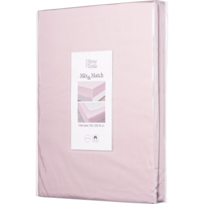 Простынь Ardesto на резинке Mix&Match сатин 180х200+30 см пудра (ART1820FSP) Винница - изображение 6
