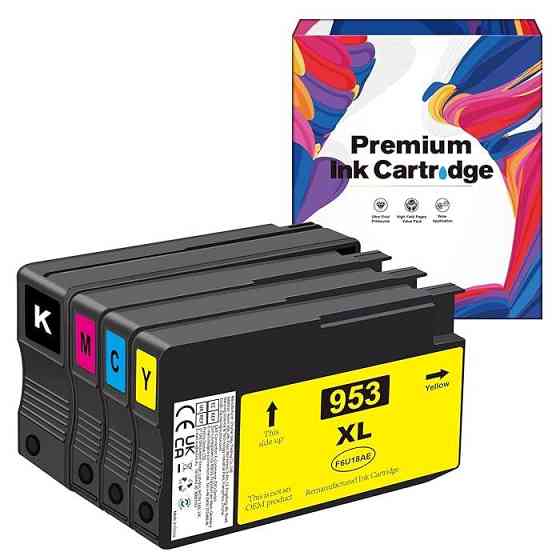 Комплект чорнильних картриджів HP953XL 953 XL сумісний з HP OfficeJet Pro 7720 7730 7740 8710 8715 8 Дніпро