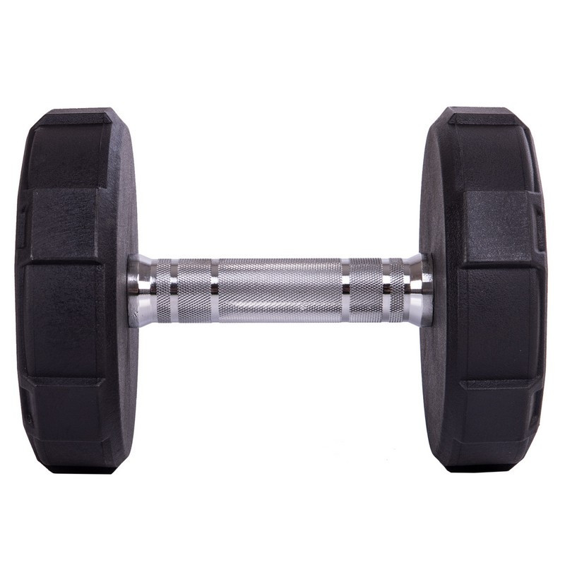 Гантель 12.5 кг цільна професійна LI NUO-3618-12_5 Київ - фото 2