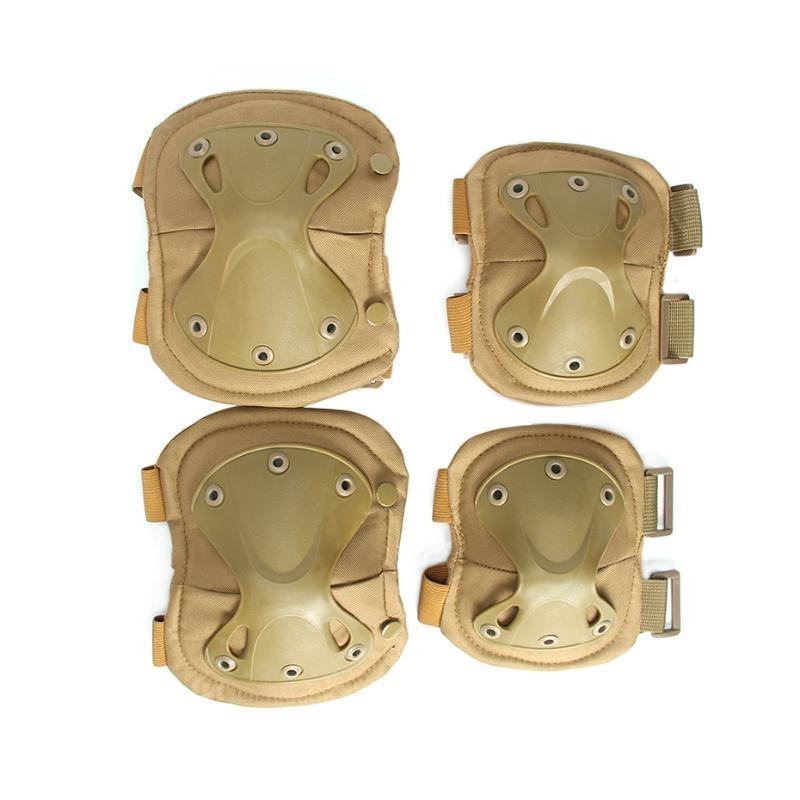 Набір тактичних військових наколінників та нарукавників бежеві, армійські наколінники та нарукавники зсу Кам'янець-Подільський - фото 1