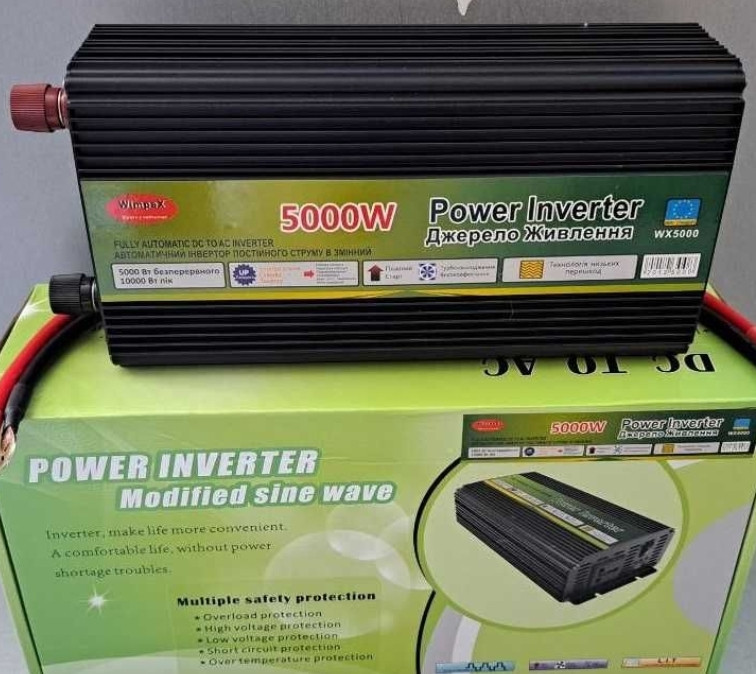 5000W Инвертор Перетворювач 12V 220V плавний пуск Інвертор для дому. Киев - изображение 3