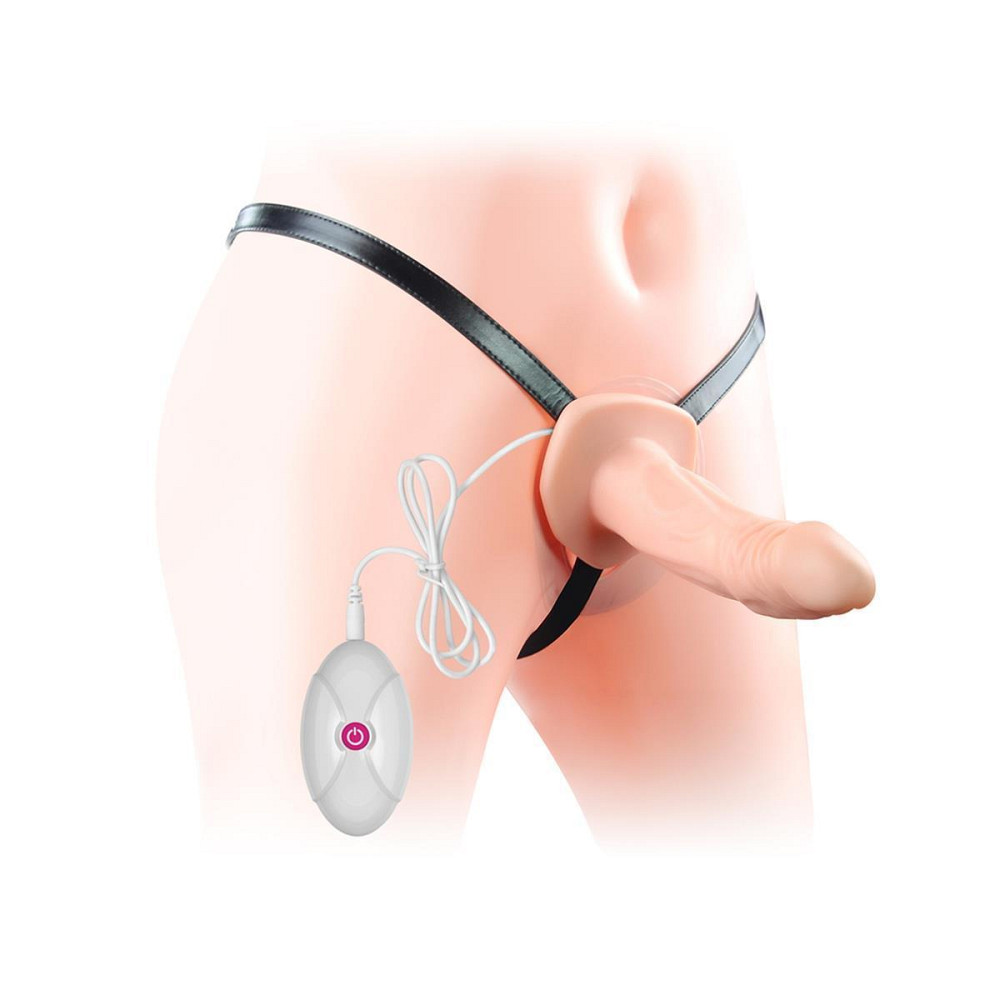 Страпон с вибро пустотелым Unisex Hollow Strap On Sex Aura Киев - изображение 5
