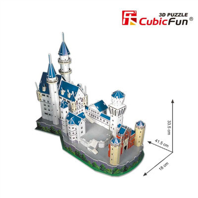 Пазл Cubic Fun Тривимірна головоломка-конструктор National Geographic Замок Нойшванштайн (DS0990h) Вінниця - фото 3