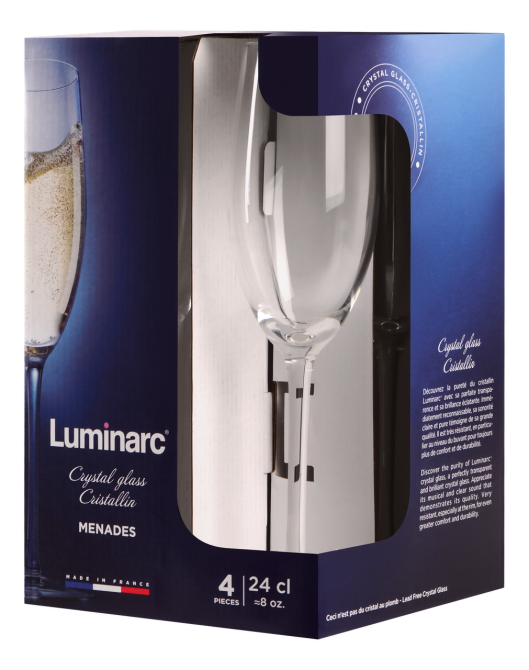 Набір келихів Luminarc Menades, 4х240 мл (6932018) Київ - фото 4