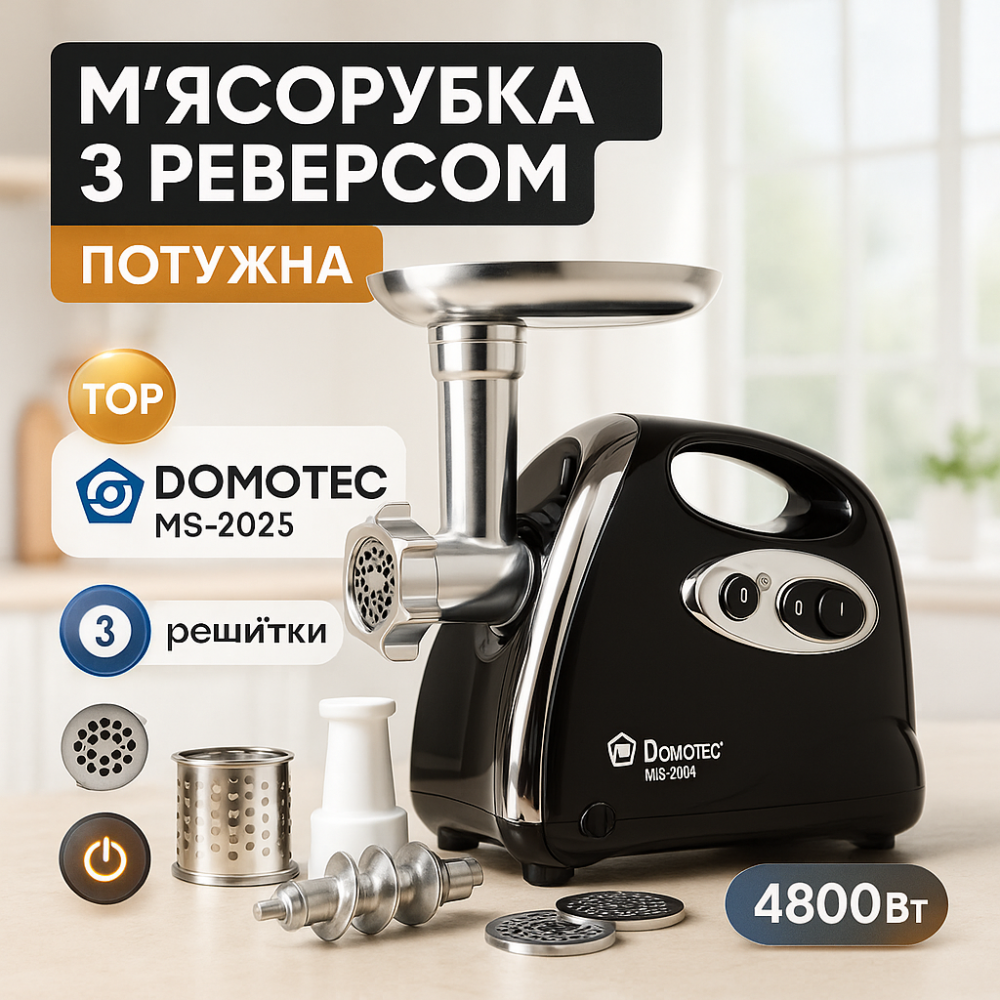 Потужна якісна електро м'ясорубка, Потужна м'ясорубка багатофункціональна 2 швидкості DH-18 Львів - фото 10