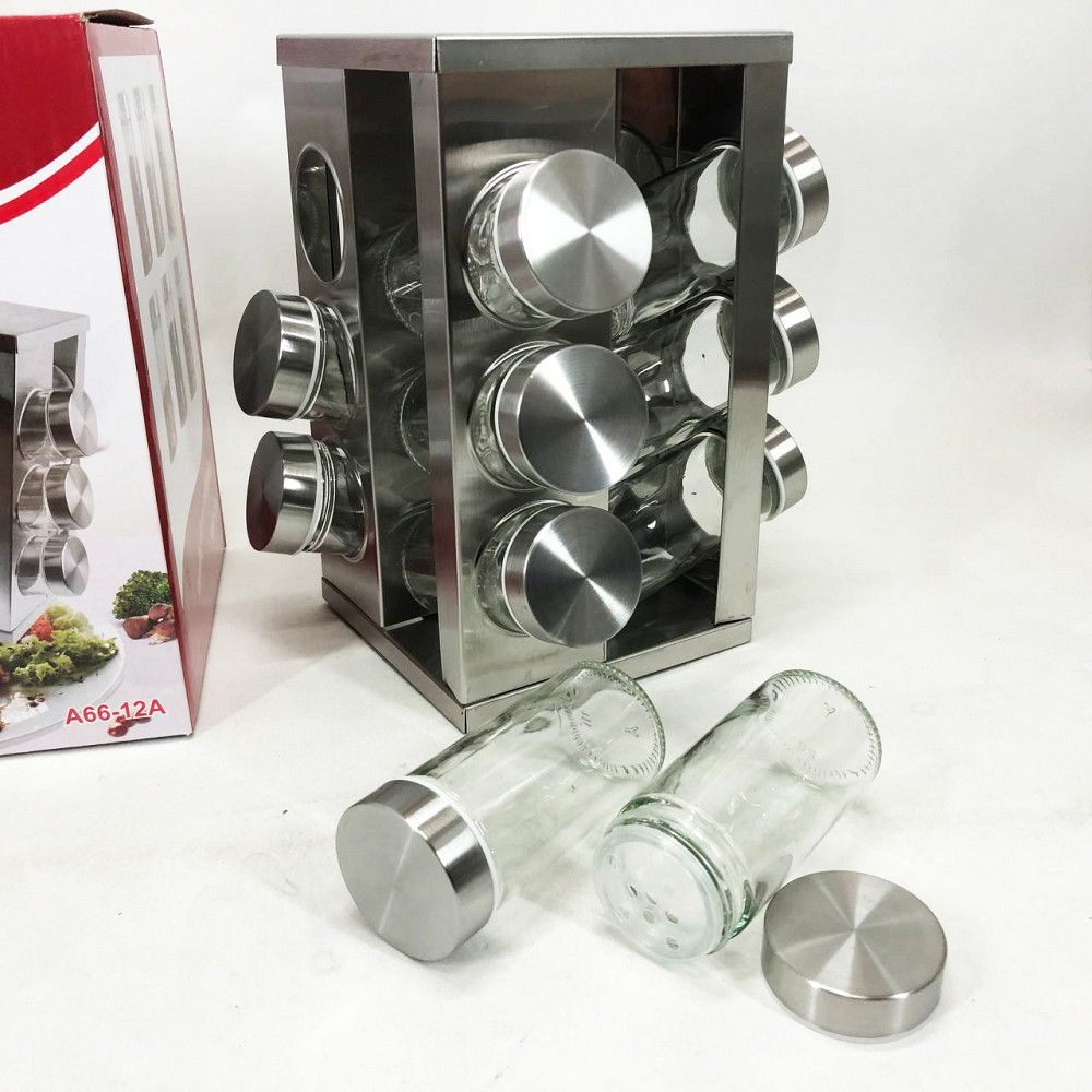 Баночка для трав и специй, Столовые наборы специй на подставке Емкости для на круглой подставке NL-60 Львов - изображение 7