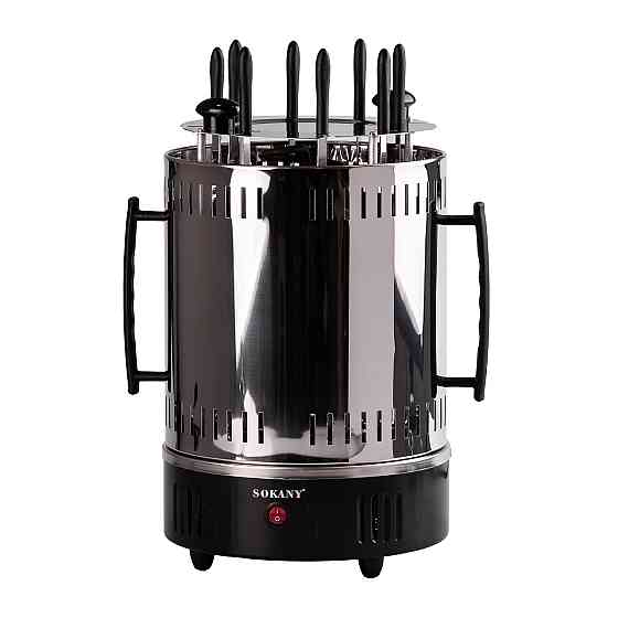 Sokany Електрошашличниця вертикальна Sokany на 8 шампурів 1500 Вт Коломыя