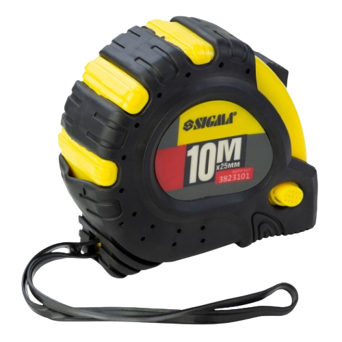 Рулетка магнітна фіксатор + гальмо 10м*25мм SIGMA Житомир