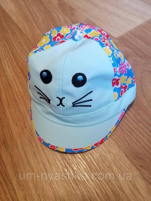 Кепка панамка детская хлопковая кепка с мордочкой зверек Кривой Рог - изображение 3
