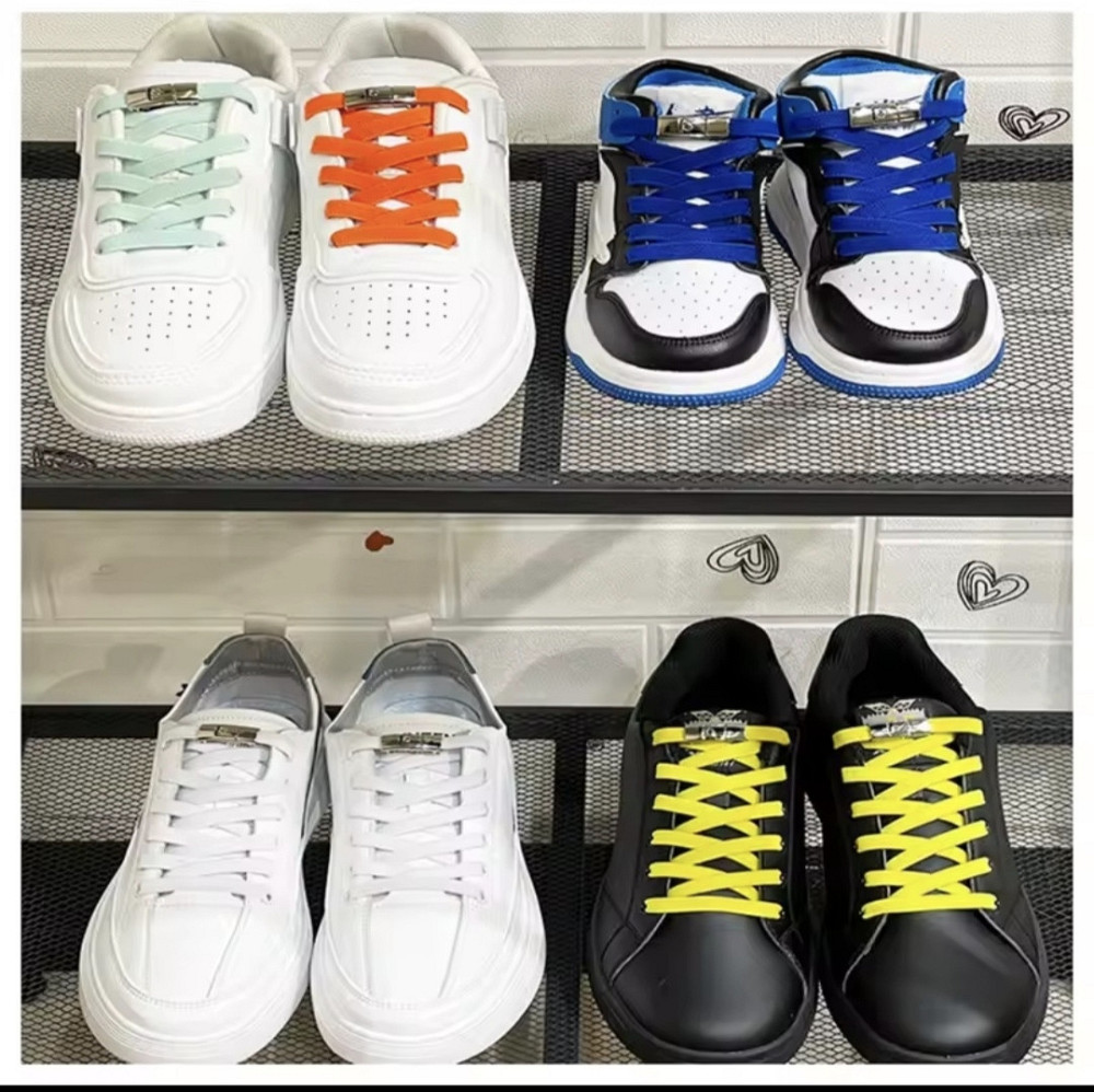 Эластичные шнурки без завязок с металлическими застежками Рыжий Смела - изображение 2