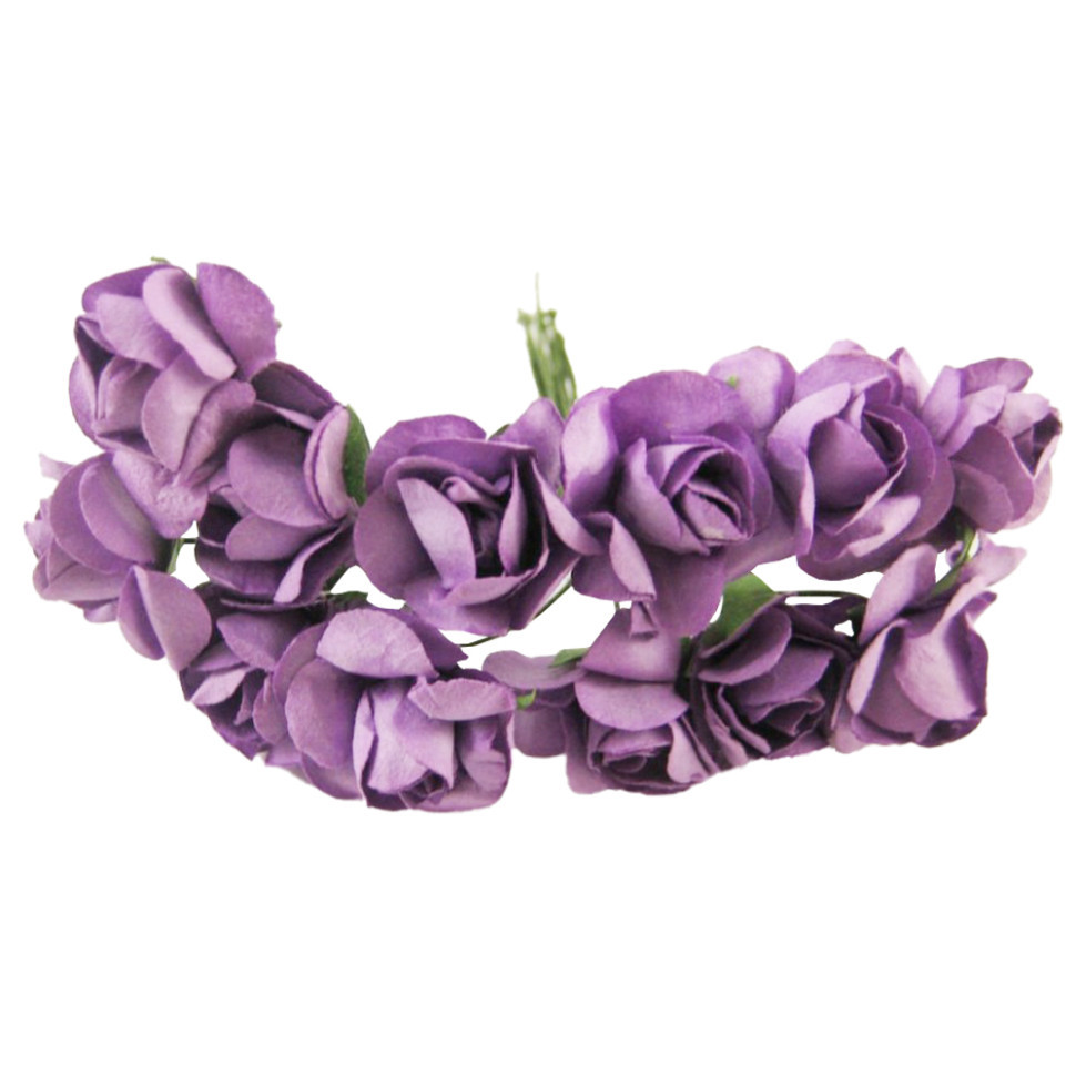 Декоративні троянди для творчості KV-731 пучок 12 штук Вінниця - фото 1