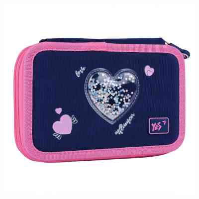 Пенал Yes Bright Hearts HP-01 твердий подвійний (533640) Винница