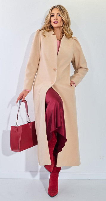 Длинное кашемировое пальто (42) Киев - изображение 5