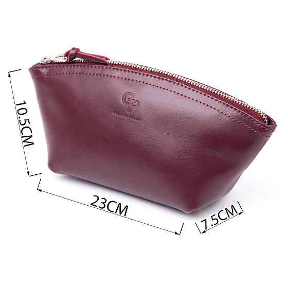 Жіноча косметичка зі шкіри Amelin GRANDE PELLE 11300 Сливова Київ