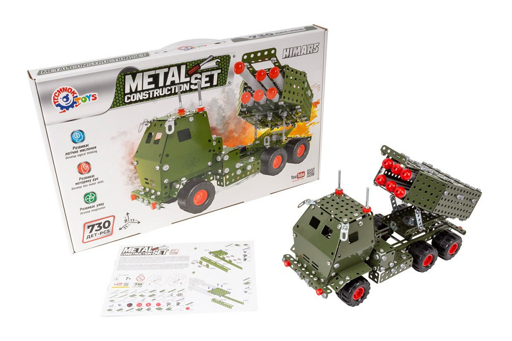Конструктор металевий ТехноК 730 деталей (8355) Чернігів - фото 1