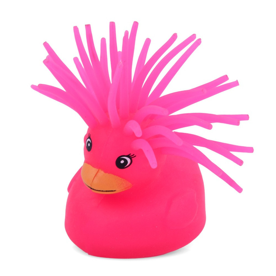 Детская игрушка Антистресс Уточка MS 3719(Pink) световые эффекты Винница - изображение 1