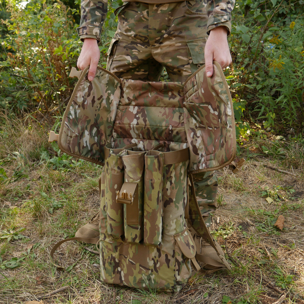 Тактичний рюкзак для пострілів РПГ-7 Кордура Мультикам. Сумка для РПГ-7, сумка для пострілів РПГ Київ - фото 9