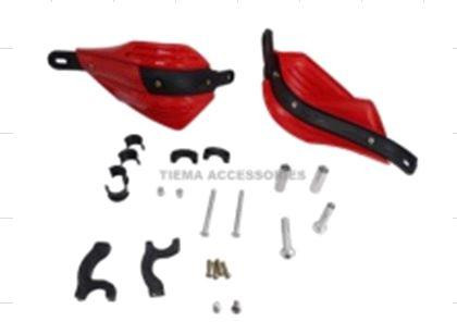 Защита рук на руль металл + пластик (комплект) (красные) Мукачево - изображение 1