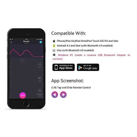Смарт-віброяйце Lovense Lush 2 Sex Aura Київ