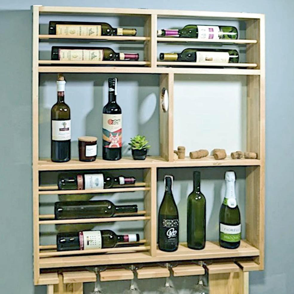 Настінна винна полиця "Камедо" бланже Миколаїв - фото 1