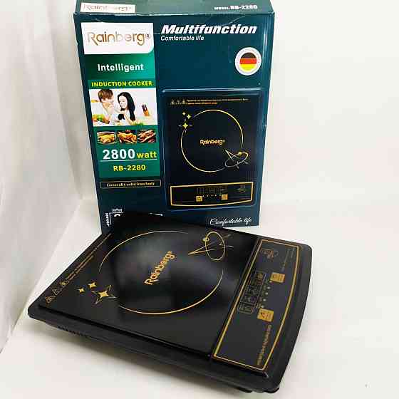 Портативная плита для готовки Rainberg RB-2280 2800Вт, Электрическая плита для приготовления пищи UB-45 Львов