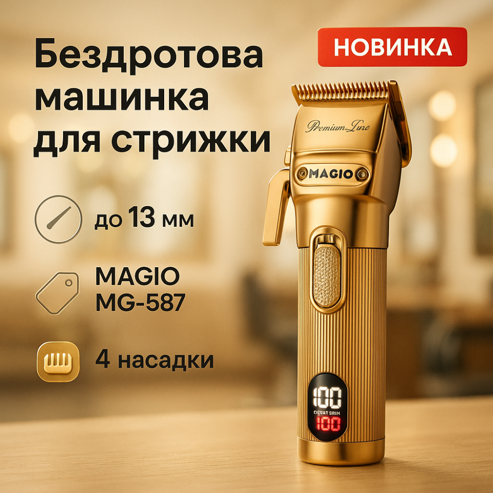 Машинка для стрижки хорошая, Машинка для стрижки с множеством насадок, Триммер с насадками разной длины FP-65 Львов - изображение 15