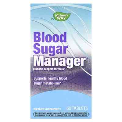 Витамин Nature's Way Контроль сахара в крови, Blood Sugar Manager, 60 таблеток (EMT-04906) Винница