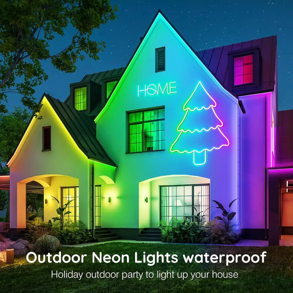 Неонова RGB LED-стрічка LETIANPAI 6 м, керування з телефона та пульта, музичний режим, 29 ефектів, таймер, IP65 Київ - фото 7