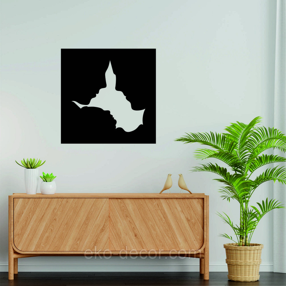 Декоративне настінне 3D Панно «Силует пари», Декор на стіну з об'ємом Київ - фото 6