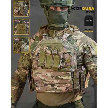 Плитоноска Бронежилет колір Мультикам із бічними плитами. a99993 Одеса