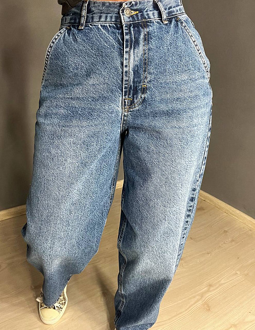 Джинсы женские Its Basic 3097 SKATER jeans свободный крой бананы широкие высокая посадка косые карманы светло-синие, светло-синий, 32, 32, 68 см, 98 с Киев - изображение 12