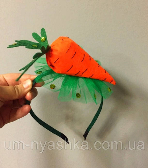 Костюм Морквини Помаранчева пишна спідничка + пришивна морквина + Обідок Кривий Ріг - фото 4