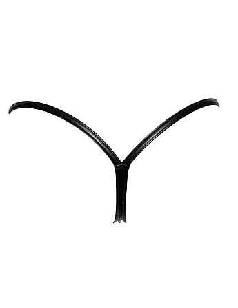 Трусики з мокрим ефектом Noir Handmade P008 Powerwetlook panty with gold clasp, XXL, на застібках Sex Aura Київ