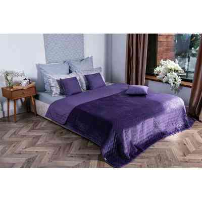 Покрывало Руно двухстороннее VeLour Фиолетовое 180 х 220 см (340.55_Violet) Винница