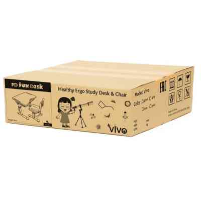 Парта зі стільцем FunDesk Vivo Grey (221892) Вінниця